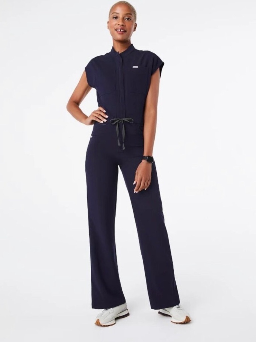 Figs Rafaela Wide Leg - Petite Scrub Jumpsuit